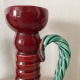 1950s earthenware candlesticks