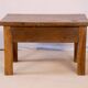 Bedside table - side table in natural burmese teak