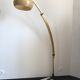 Arc floor lamp gilded stretch 70s