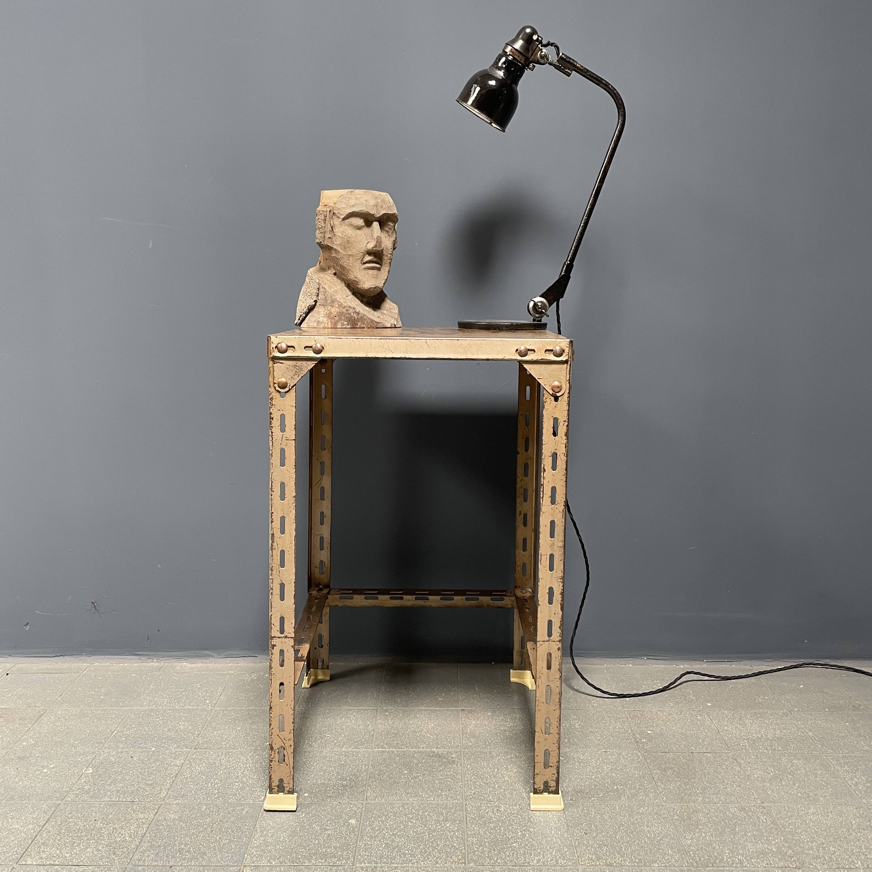 Industrial vintage iron side table