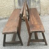 Pair of antique 19th century benches