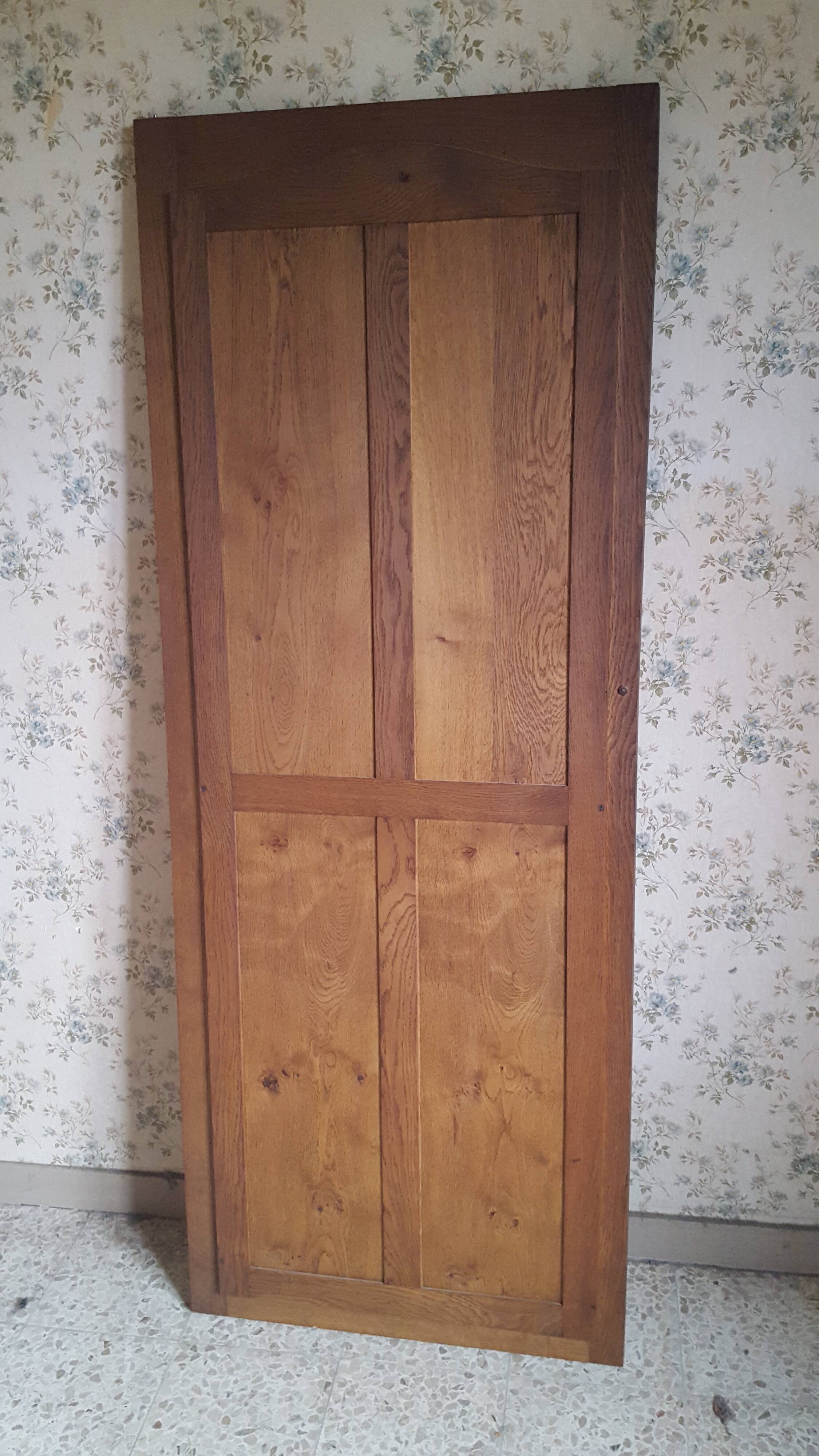 Oak art deco mirror door