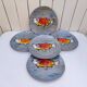 Fish service, Niderviller earthenware, vintage