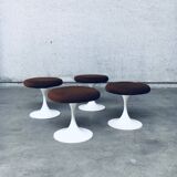 Mid-Century Modern Design Tulip Stool Set by Tamburin, Sweden, 1970s, Set of 4