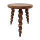 Turned wooden stool
