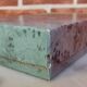 Magnifying glass and paper cutter box in leather and brass