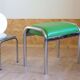 Vintage apple green stool or footrest