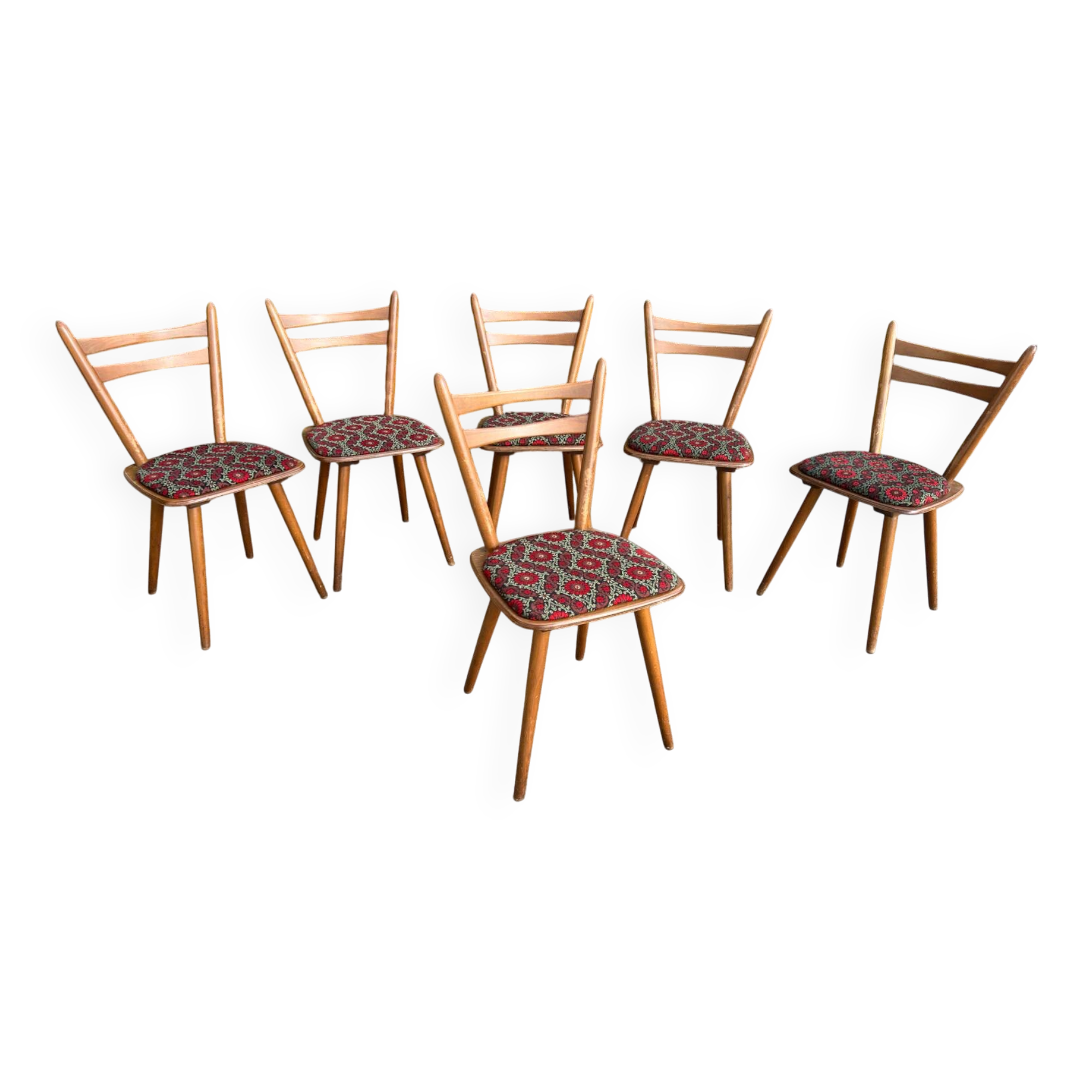 Set of 6 Becker chairs.