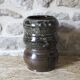 Enamelled stoneware vase