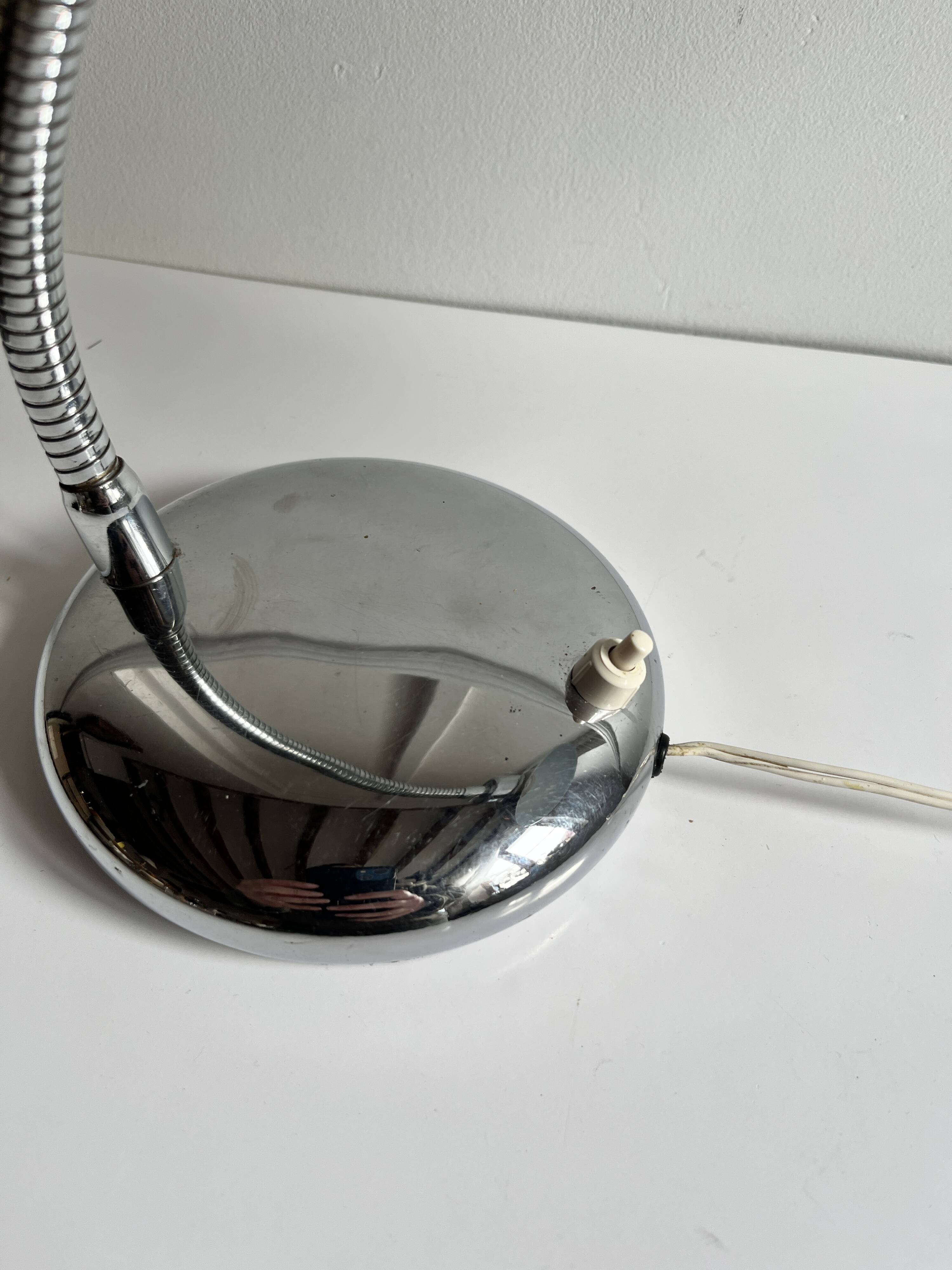 Chrome desk lamp