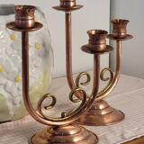 Copper candle holder