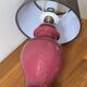 Ceramic and velvet lamp from the 90s