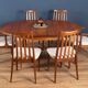 Retro teak 1960s mid century dining table & 6 chairs by G plan Victor Wilkins