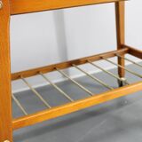 1960s Teak Side Table on Wheels, Denmark