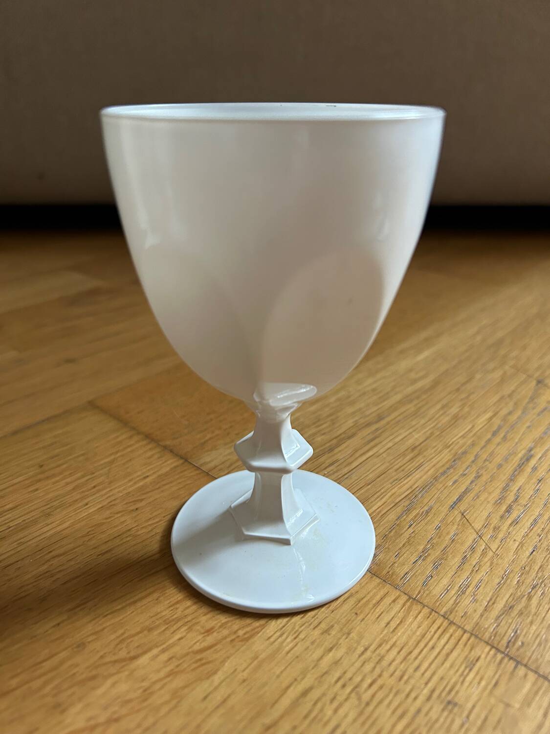 8 verres Cristal d’Arques blanc opaque