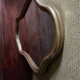 Wooden mirror guaranteed gilded with sheet 59x36cm