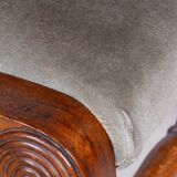 Ensemble Biedermeier restauré de quatre chaises en chêne et noyer, Vienne, Autriche, années 1820