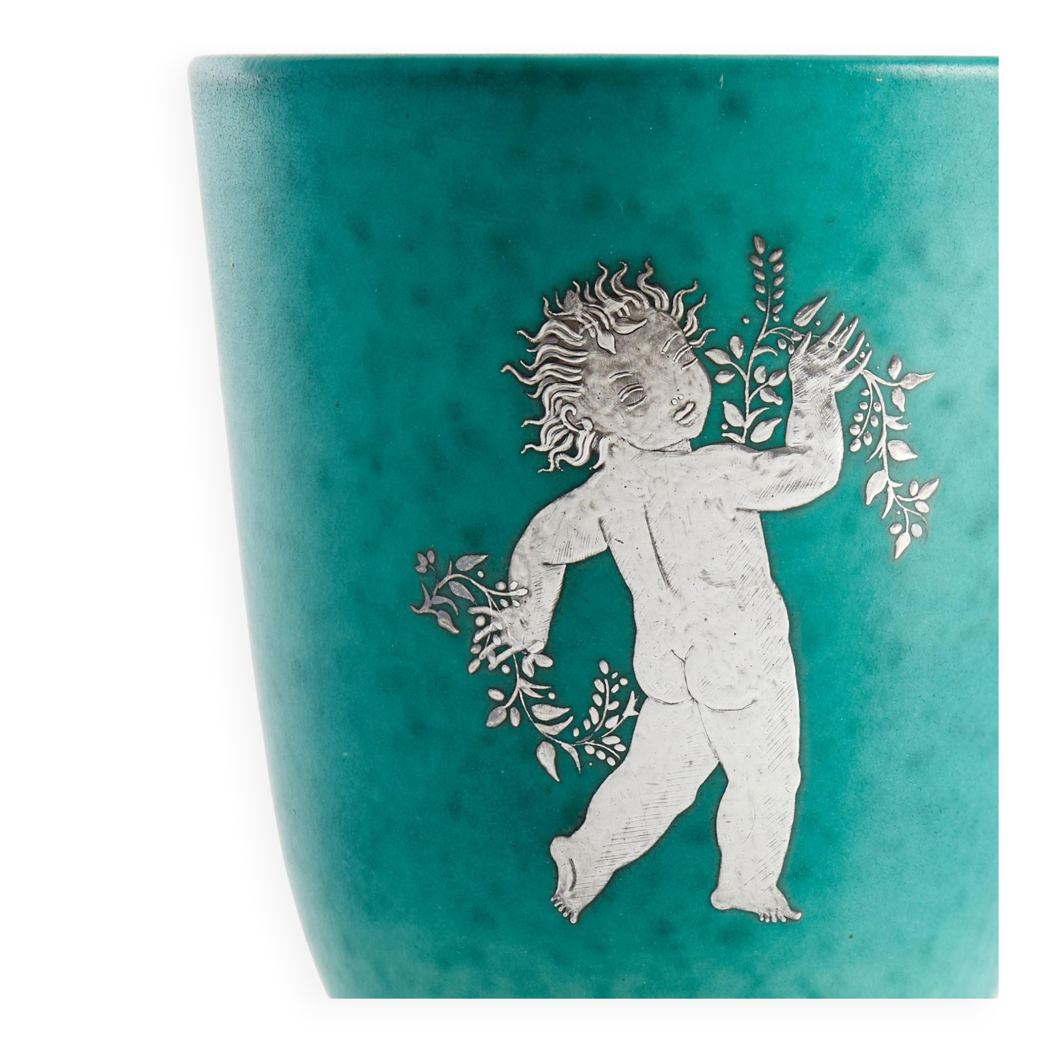 Vase Wilhelm Kage "argenta" for Gustavsberg Sweden 1945