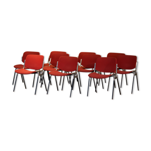 Lot de dix chaises piretti