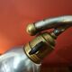 Modernist office lamp - patinated metal - ca 1950