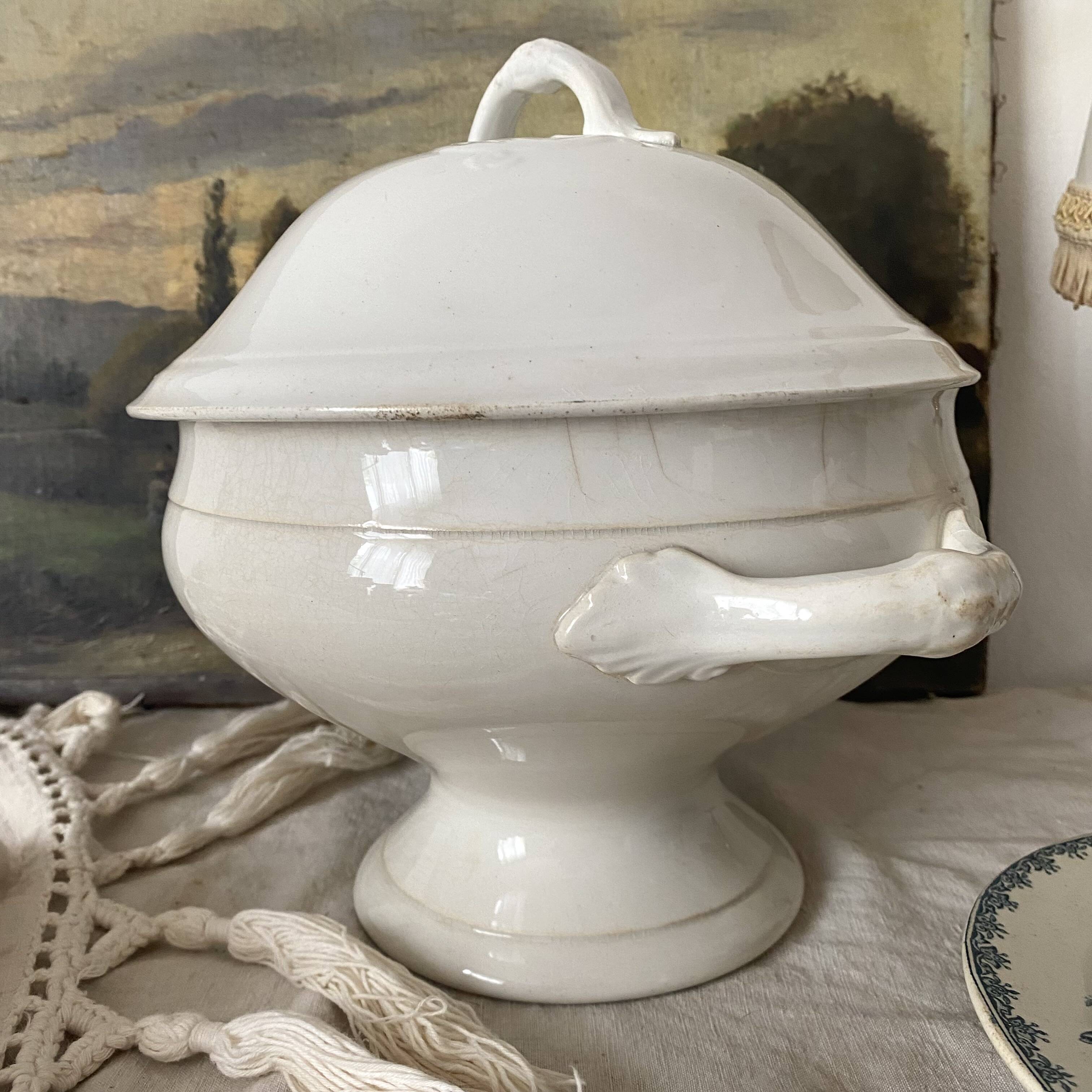 Antique St Amand soup tureen