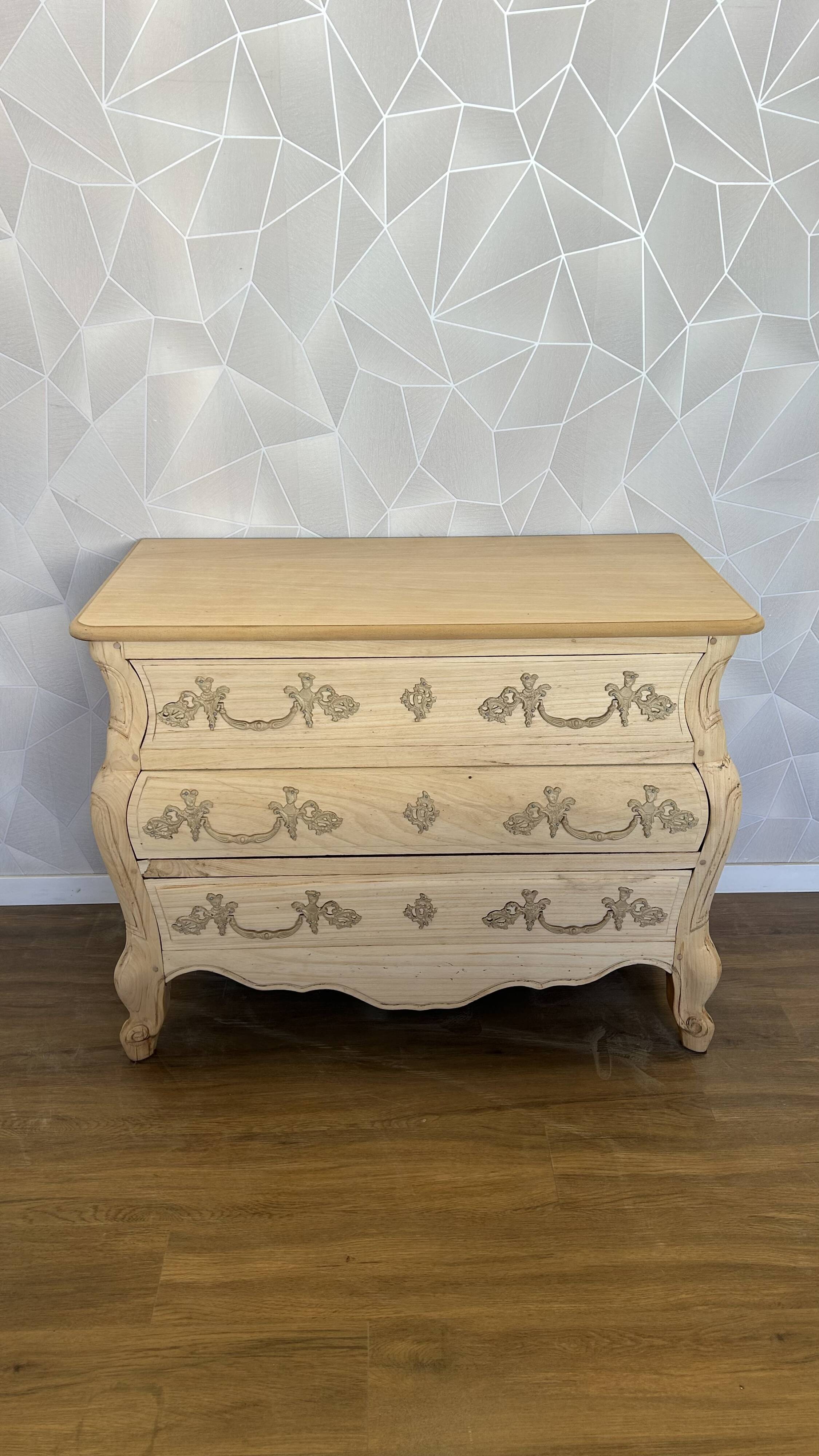 Antique Louis XV chest of drawers, airbrushed