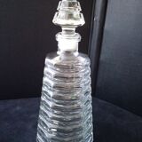 Glass perfume or eau de toilette bottle