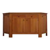 Vintage 1970s Italian solid maxxello walnut sideboard Scarpa, Michelucci st