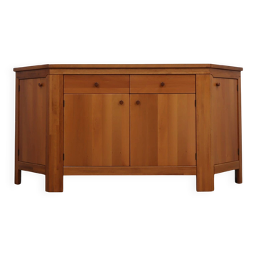 Vintage 1970s Italian solid maxxello walnut sideboard Scarpa, Michelucci st