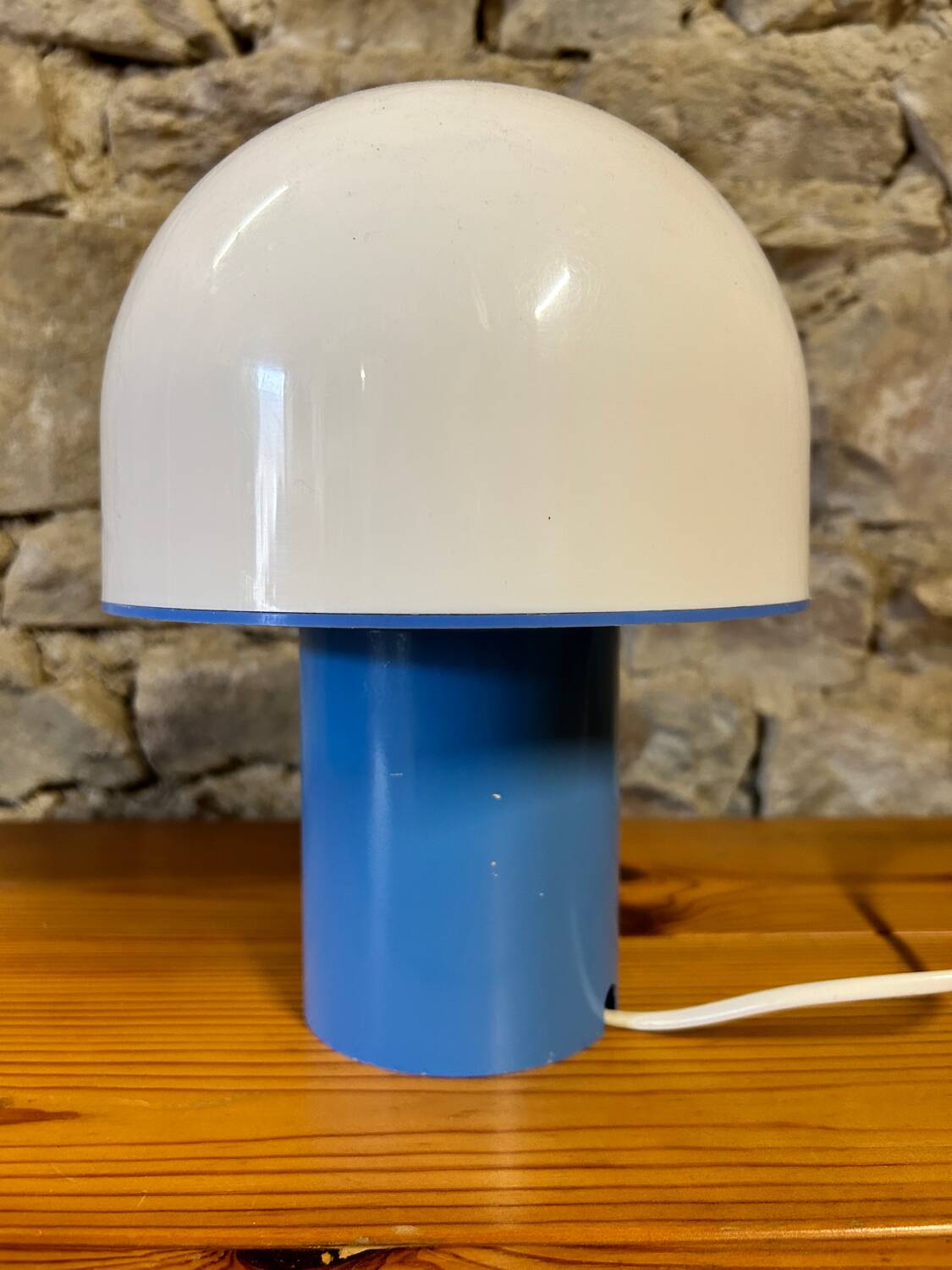 Lampe champignon en métal et résine 1970