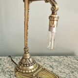 Art Deco style lamp in gilded bronze
