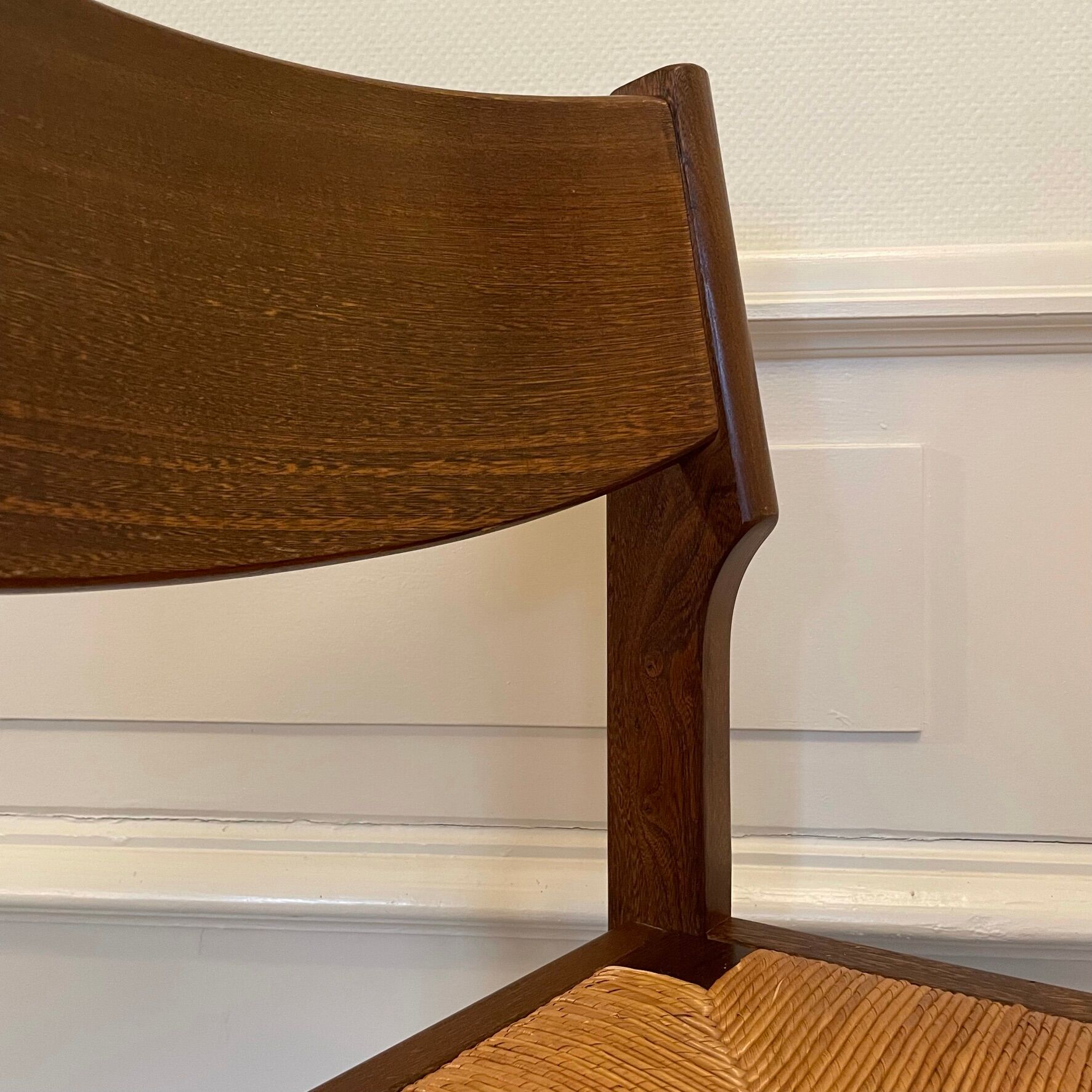 Set 4 Baumann chairs, seat mulch, 1970