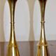 Pair of Mid-century Scandinavian Brass  Candleholder by Dansk Designs