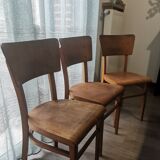Set of 10 Thonet bistro chairs