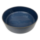 Plat, centre de table en céramique bleu pétrole