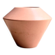 Sculptural vase in matte nude ceramic, Asa design 1980.