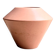 Sculptural vase in matte nude ceramic, Asa design 1980.