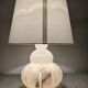 Alabaster ball lamp from the 60s/70s