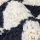 Black and white checkered rug - 300 x 260 cm