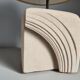 Albert Tormos style sculpture lamp in white stone / 60s / art / artisanal work / Mid-Century / France / 20th century