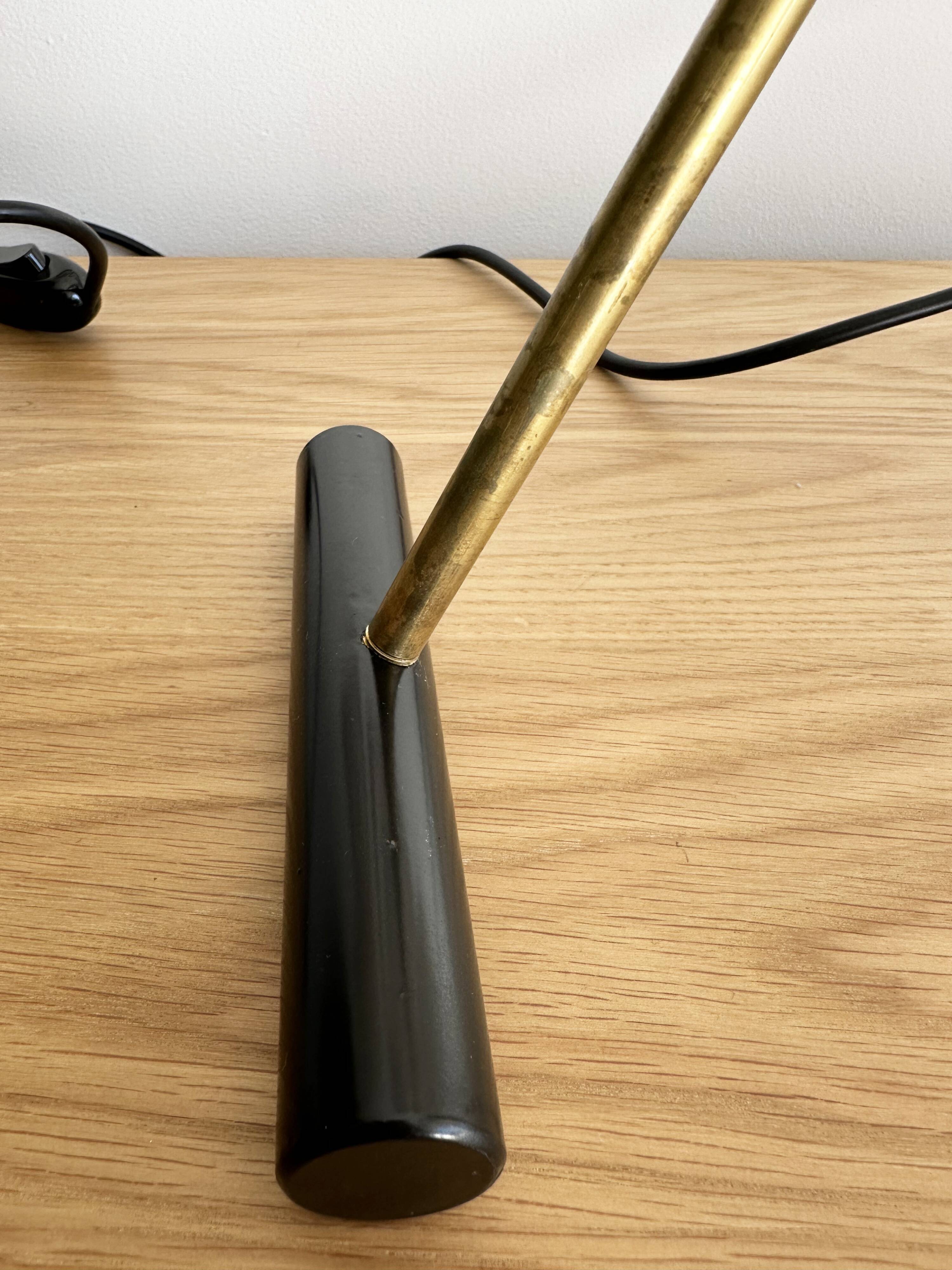 Large and beautiful adjustable bipod lamp, 1950s design