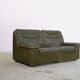 DS 66 Sofa from De Sede in Olive Leather, 1970s