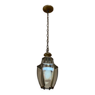 Hanging brass lantern