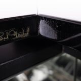 Table basse bar laquée Paul Michel pour Roche Bobois, France, 1980s