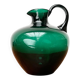 Pichet en verre vert Art Déco par le Prof. Bruno Mauder pour Zwiesel Theresienthal, Allemagne années 1930