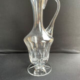 Carafe broc ewer (1) - Art Nouveau - Blown and cut crystal