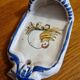 Antique earthenware holy water font from Puente del Arzobispo in Toledo, Spain