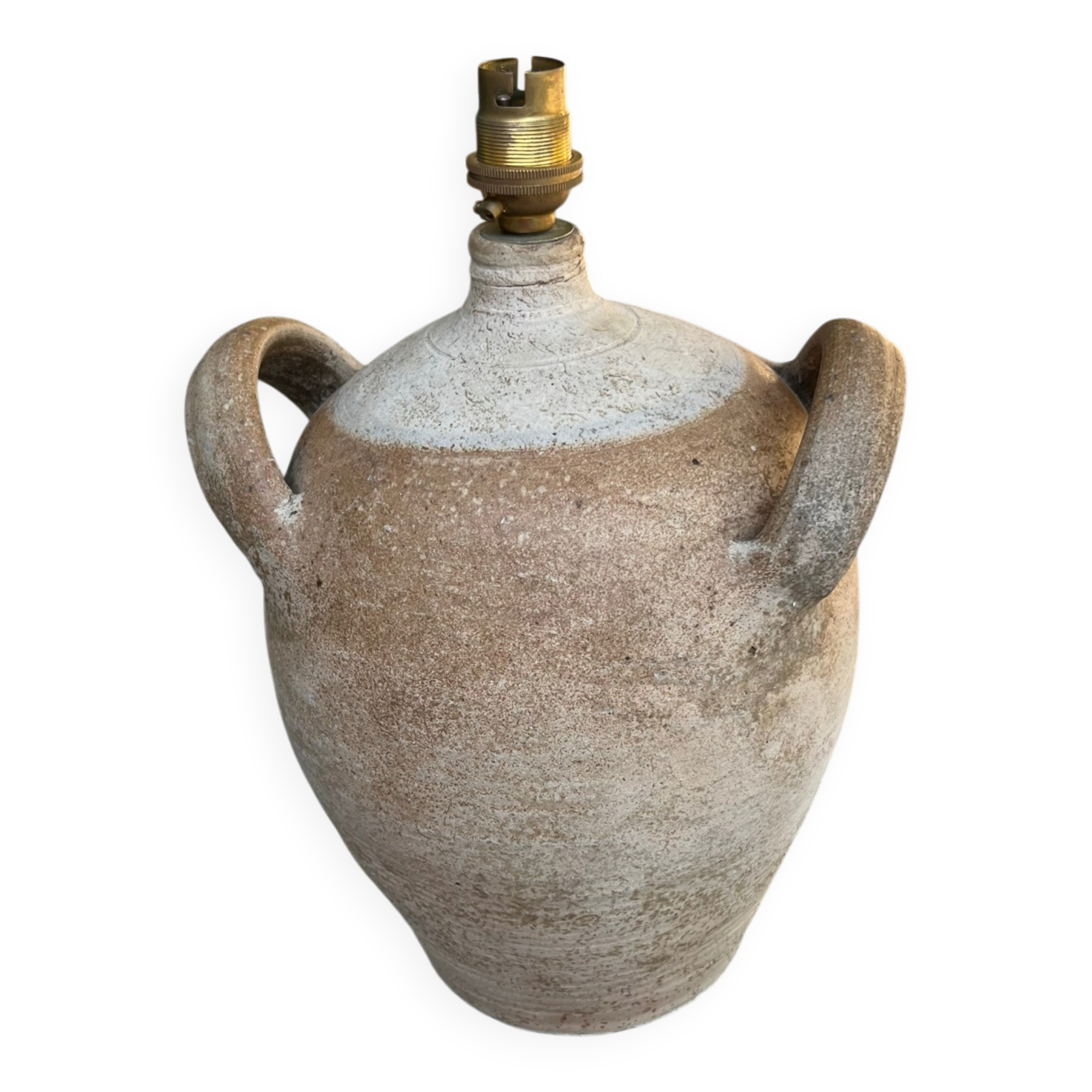 Pied de lampe cruche en grès