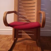 Fauteuil en bois design danois signé