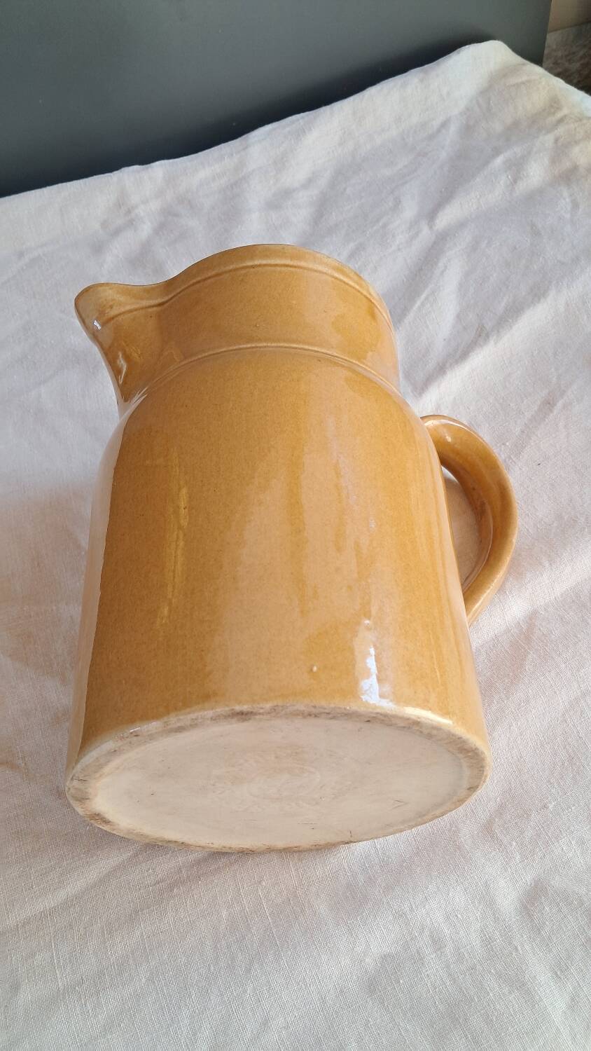 Glazed stoneware carafe